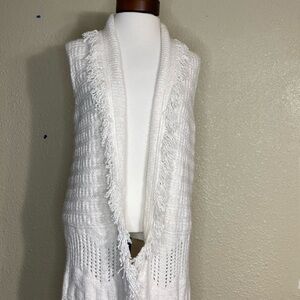 Sincerely Jules Open Front Long Sleeveless Cardigan NWOT Size S